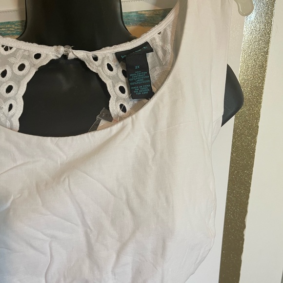 Rue 21 White Eyelet dress size 2x - Picture 4 of 4